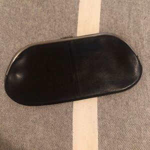Black Leather Banana Republic Clutch Bag